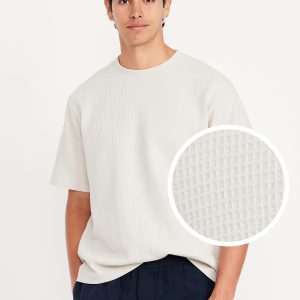 Heavyweight Crew-Neck Waffle T-Shirt