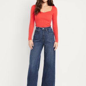 Extra High-Waisted Super Wide-Leg Jeans