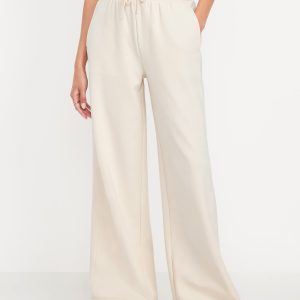 Extra High-Waisted Dynamic Fleece Wide-Leg Sweatpants