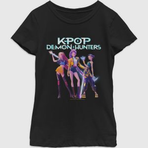K-Pop Demon Hunters Hero Group Graphic T-Shirt For Girls