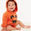 Hooded Critter Fleece One-Piece Romper for Baby