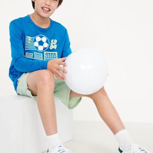 CloudMotion Long-Sleeve Graphic Performance T-Shirt for Boys