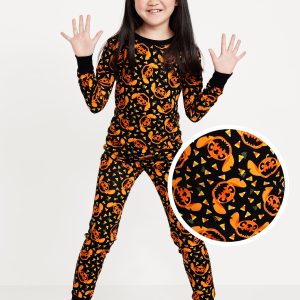 Disney© Halloween Stitch Gender-Neutral Snug-Fit Graphic Pajama Set for Kids